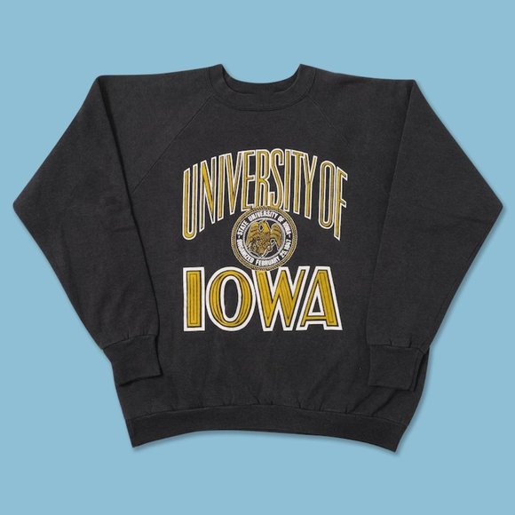Vintage University of Iowa Hawkeye Sweatshirt, Iowa Hawkeye Shirt, UI Shirt K89 - Picture 1 of 2